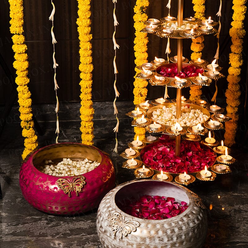 Exquisite Layer Diya Urli Stand
