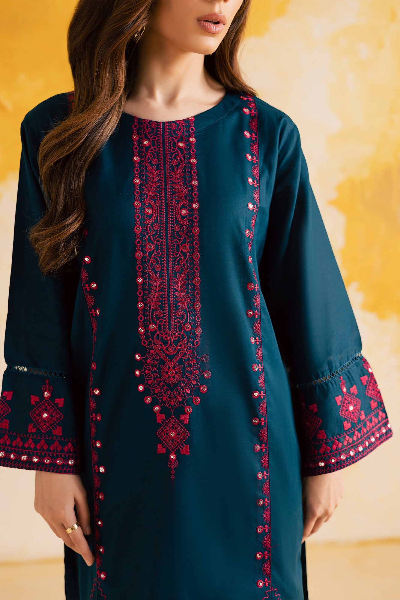 2PC LUXURY EMBROIDERED DRESS