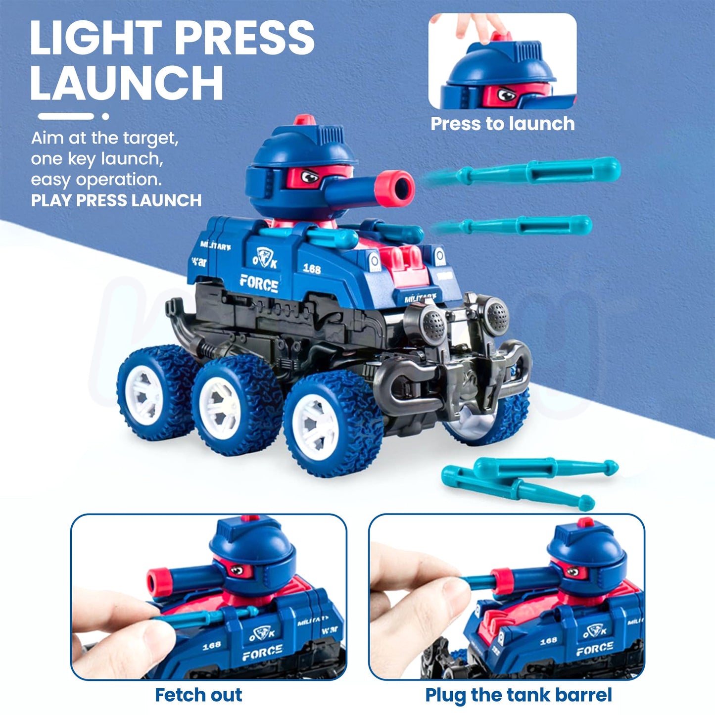 Pull-Back Transform Fighter Truck ( SET OF 3)