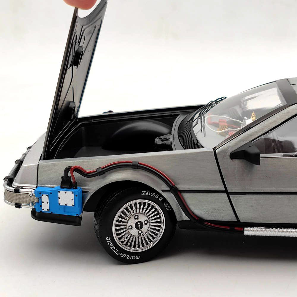 Hot Wheels 1/18 Elite Back To The Future Time Machine BCJ97 Diecast Model Car Collection Auto Gift In stock