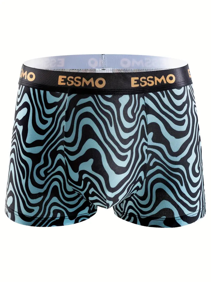 Geometric-Pattern 5-Pack Youth Boxer Briefs