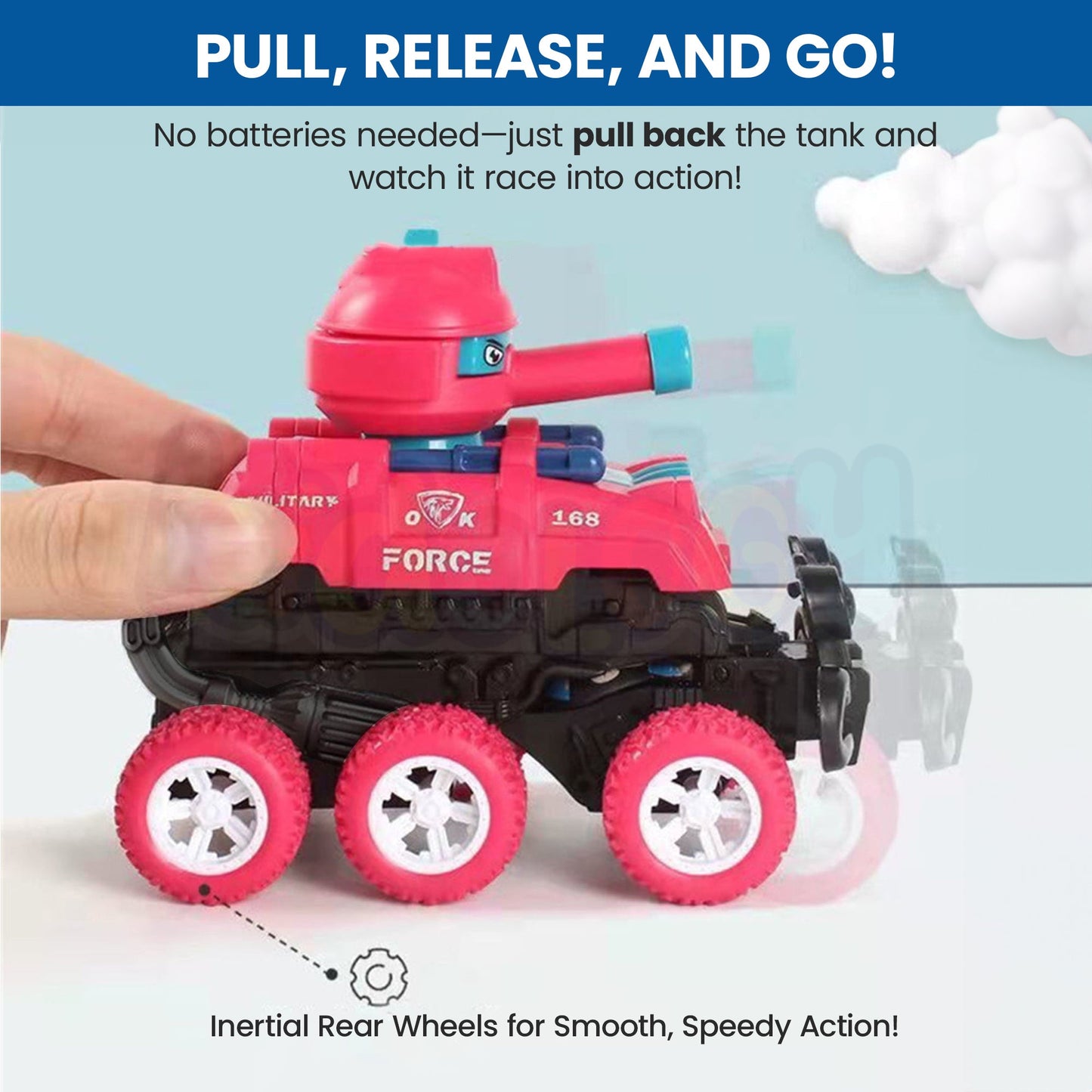Pull-Back Transform Fighter Truck ( SET OF 3)