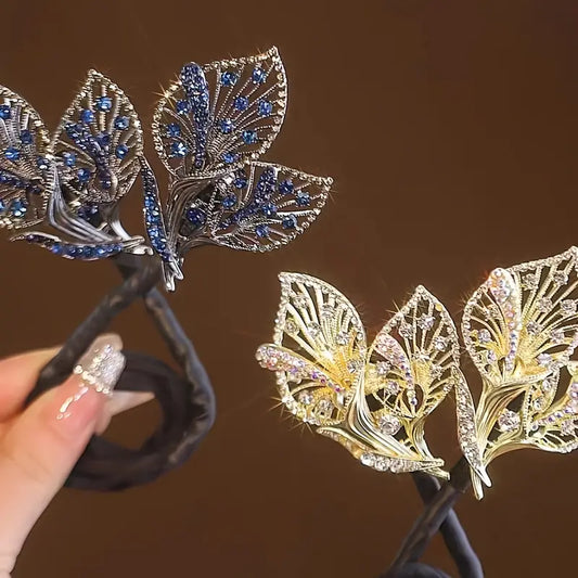 3pc Retro Calla Lily Flying Leaf Hair Accessory