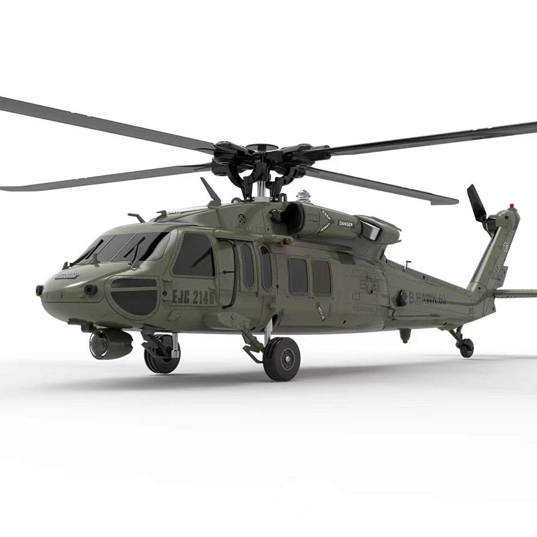 YU XIANG YXZNRC F09-V Blackhawk RC Helicopter 1/47 Scale 2.4G 6CH Dual Brushless Direct Drive Flybarless 6G/3D Stunt Model