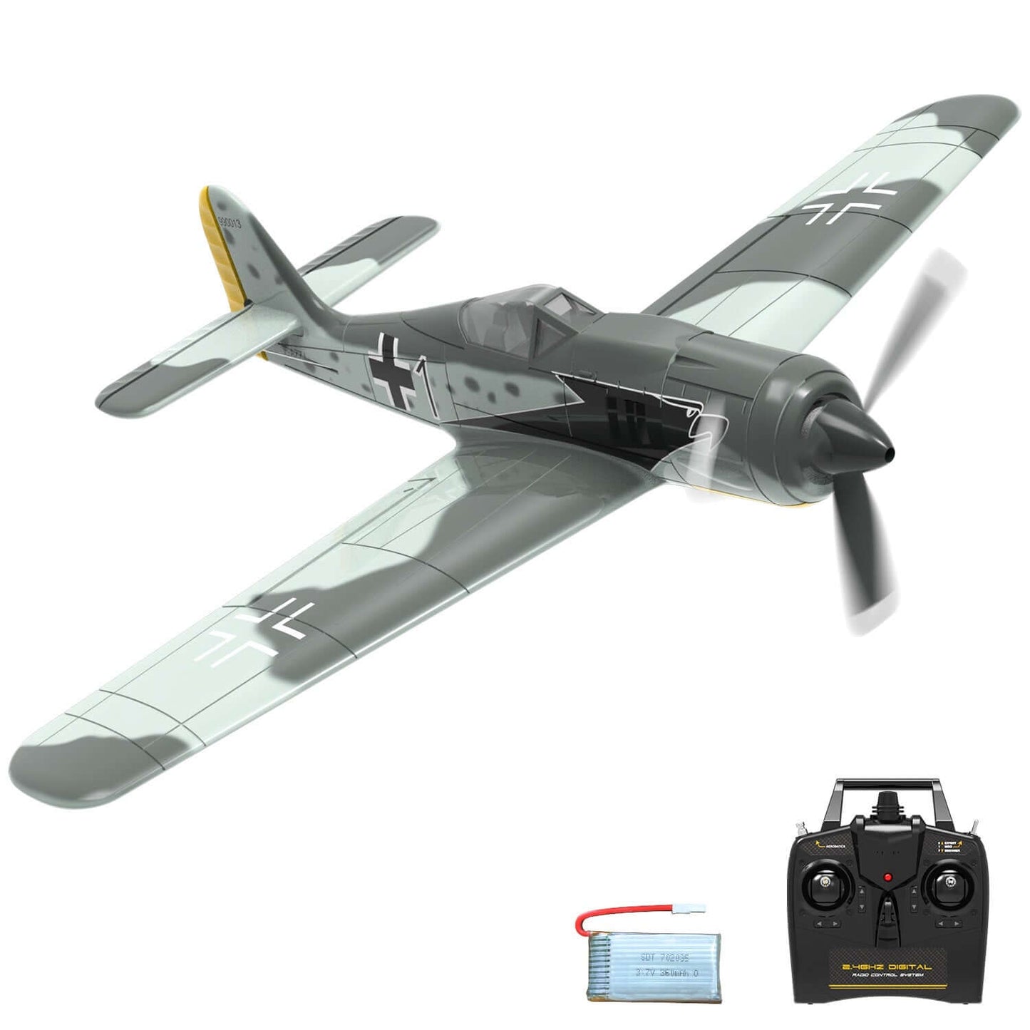 Volantex RC 2.4GHz German Warplane with Gyro Stabilization & One-Key Aerobatics