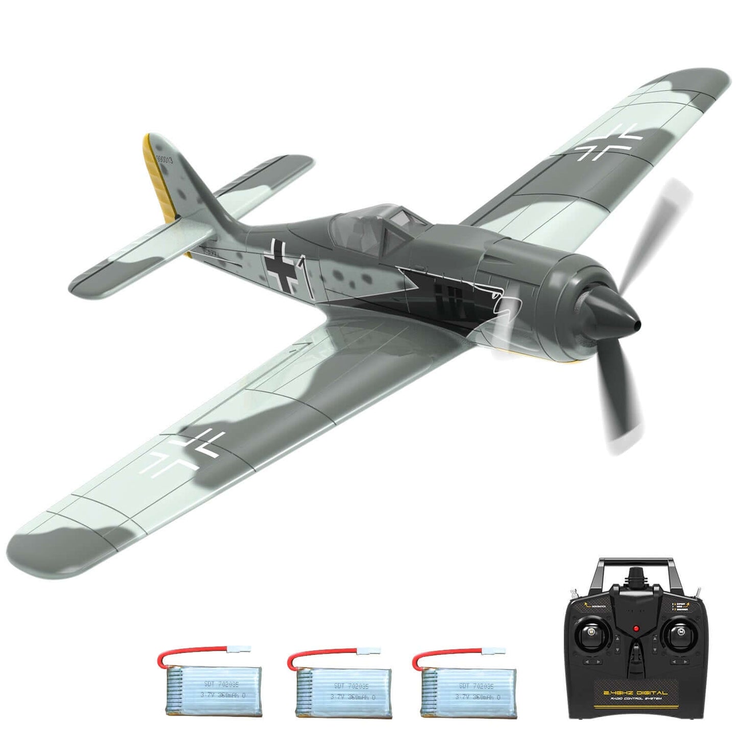 Volantex RC 2.4GHz German Warplane with Gyro Stabilization & One-Key Aerobatics