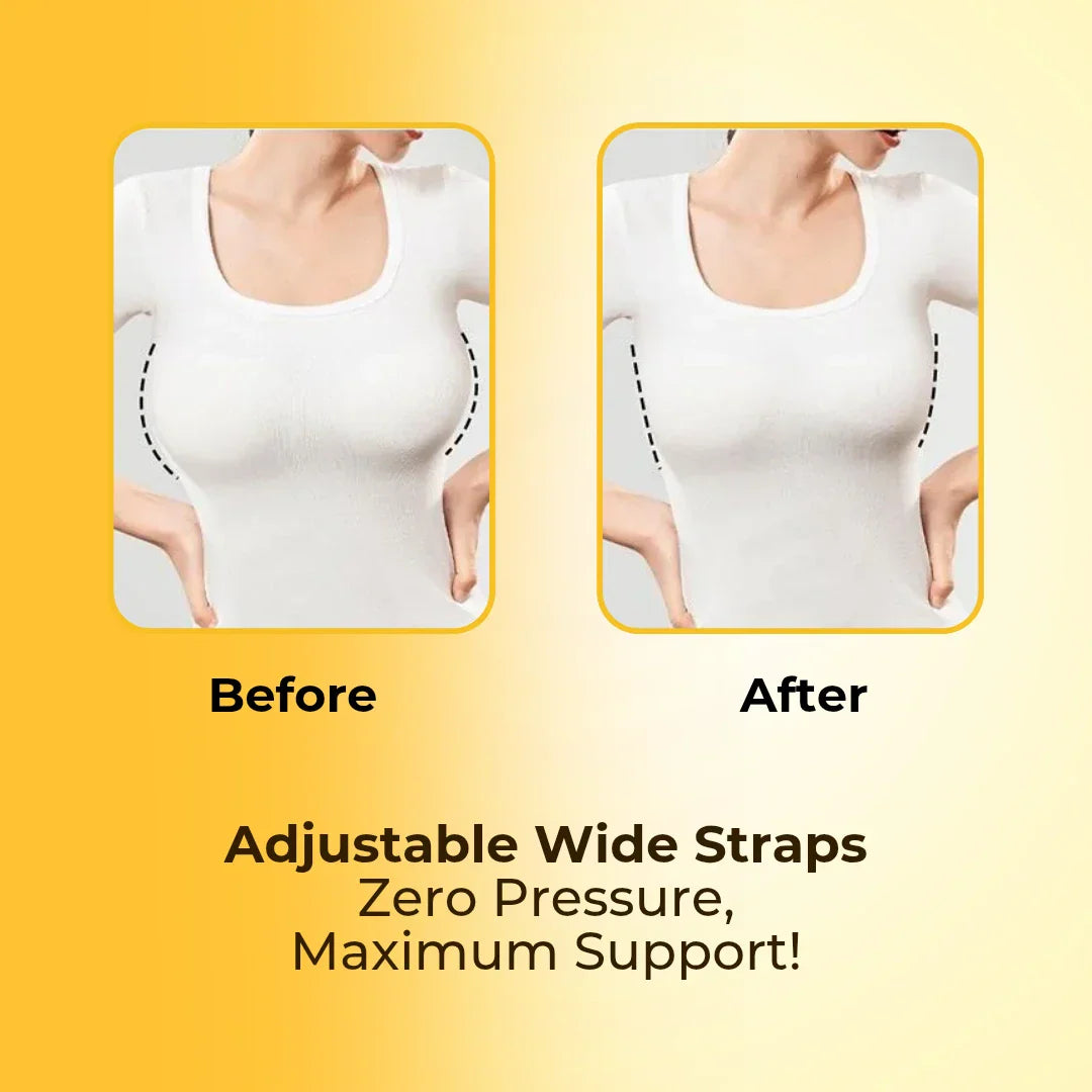 All in One Bra - Seamless, Anti-sagging & Visually Slimming - Pack OF 3 (Black,Grey & Beige Colors)