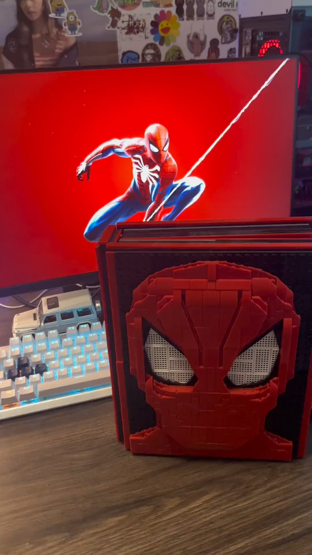 MOC Custom Spiderman Collections Book With Spiderman Minifigures Building Block Toy Set
