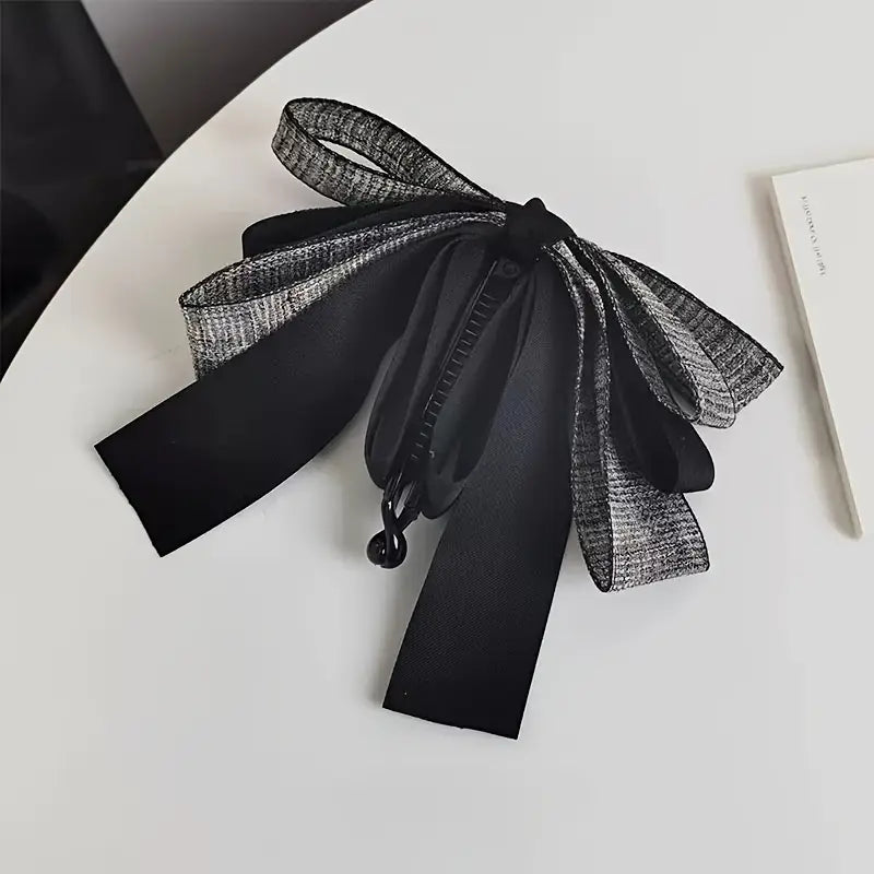 3pc Vintage-Inspired Elegant Bow Banana Hair Clip