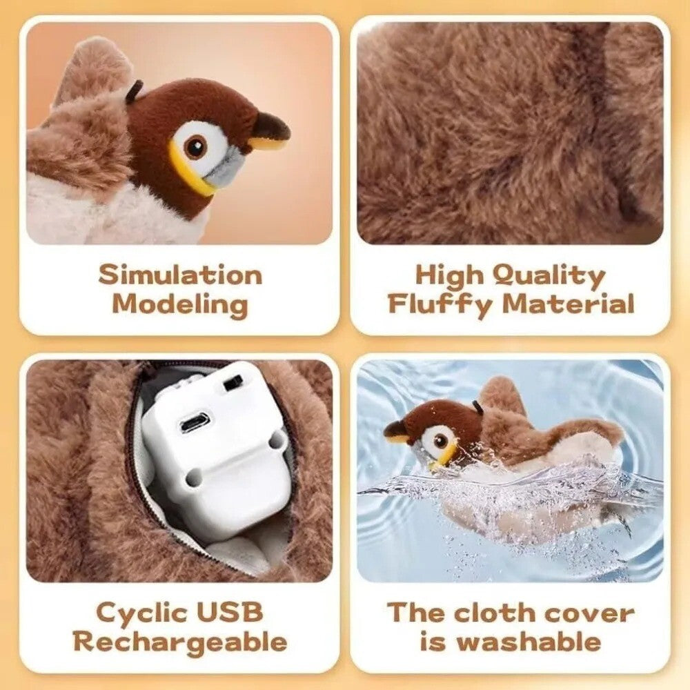 FlappingPaws™ Interactive Chirping Bird Toy for Pets