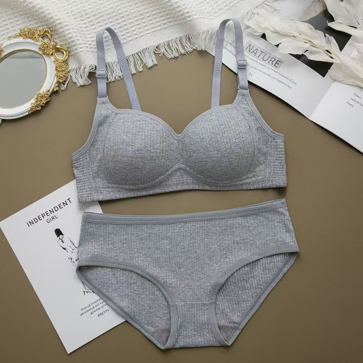 (Pack of 6) Women's Bra Panty Lingerie Set for Girl's Combo -by Zivina | L-32