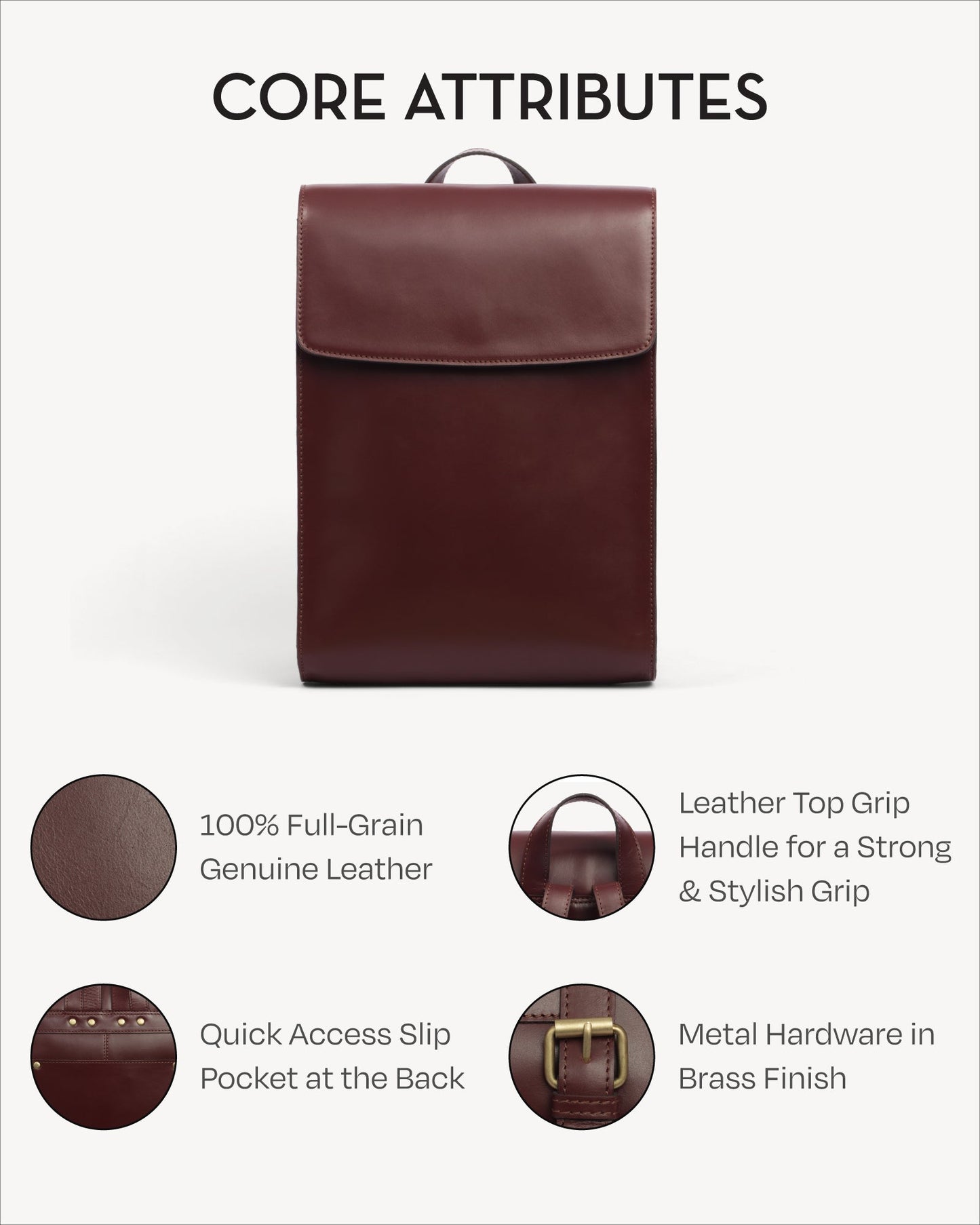 Valencia Backpack - Burgundy