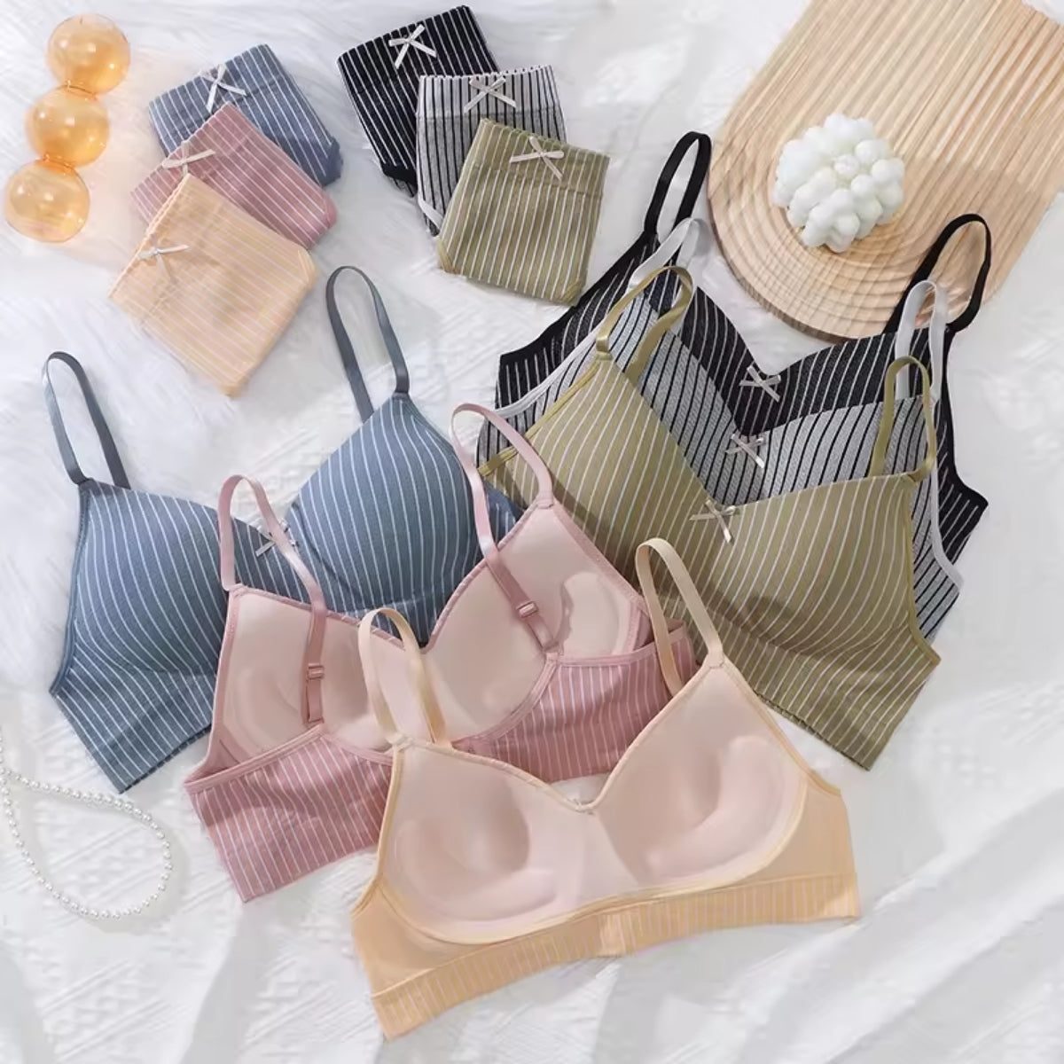 (Pack of 6) Women's Bra Panty Lingerie Set for Girl's Combo | L-20