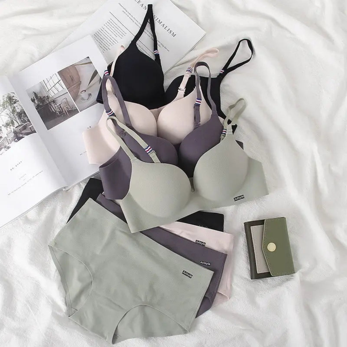 (Pack of 6) Women's Bra & Panty Lingerie Set for Girl's Combo| L-02