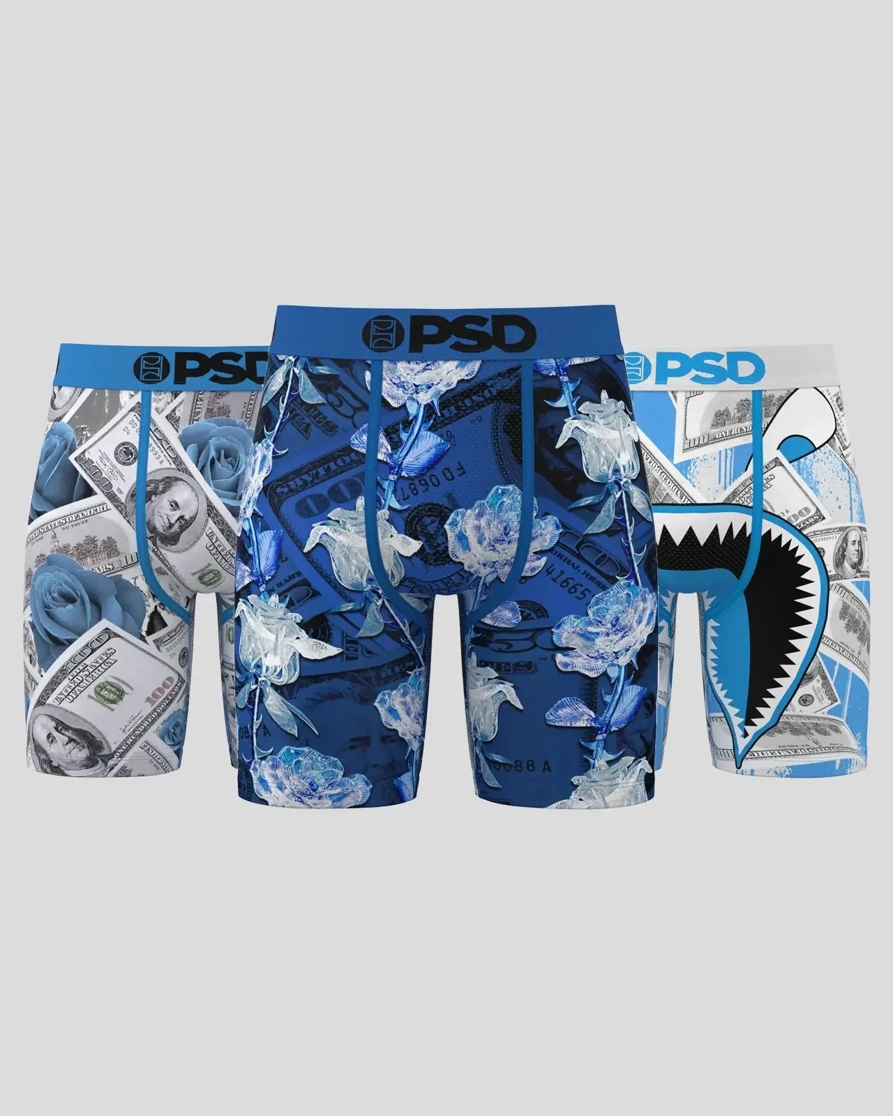 Pack of 3 PSD Boxers - The Blues