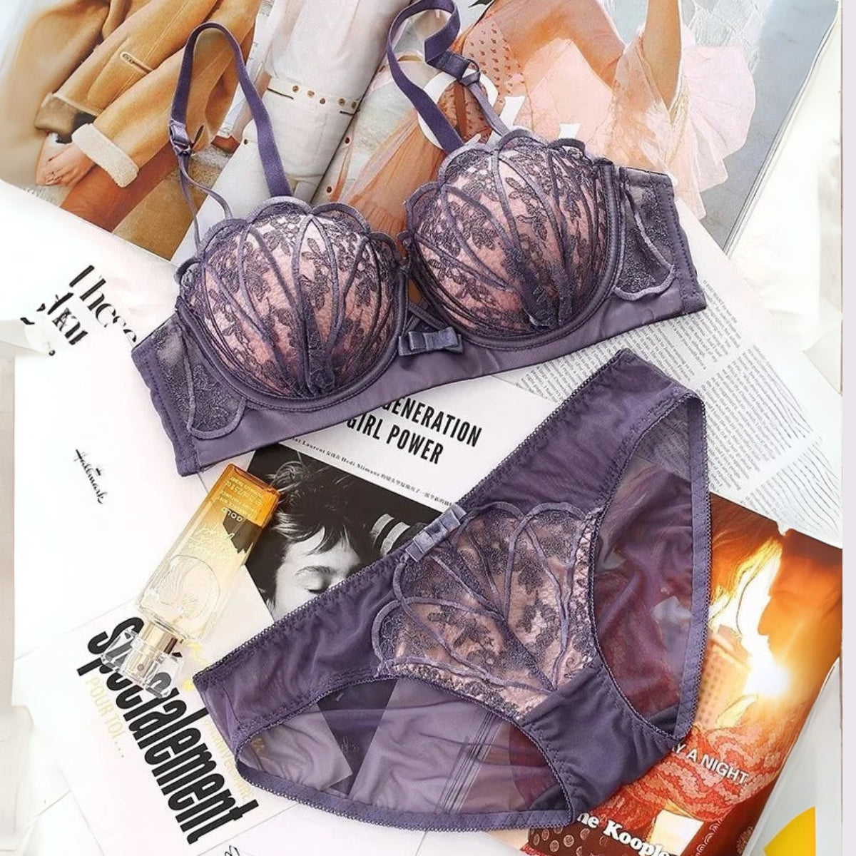 (Pack of 6) Women's Bra Panty Lingerie Set for Girl's Combo | L-26