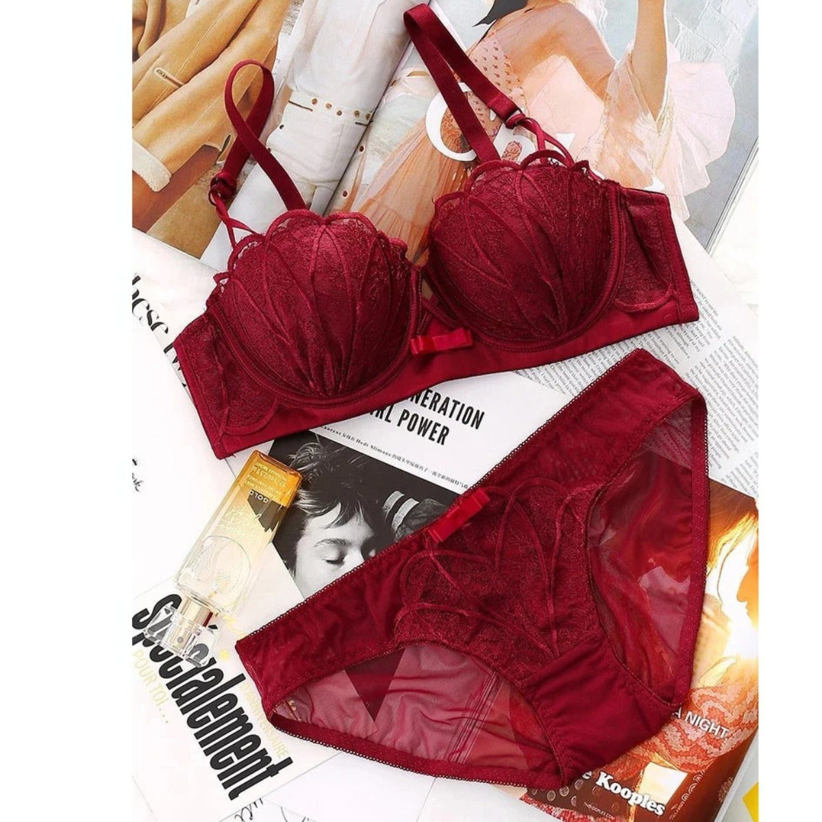 (Pack of 6) Women's Bra Panty Lingerie Set for Girl's Combo | L-26
