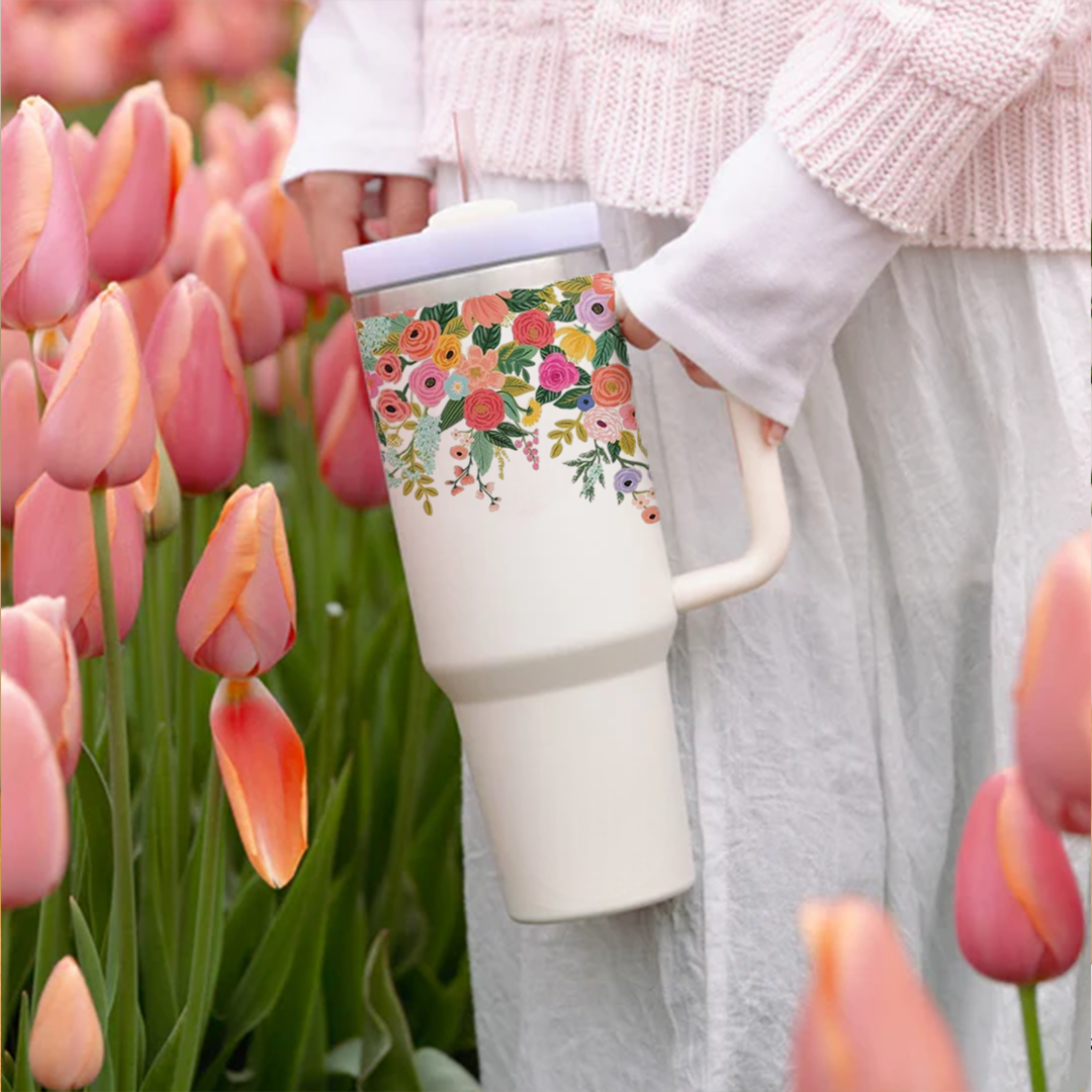 Personalised BotaniCup Tumbler with Straw & Lid