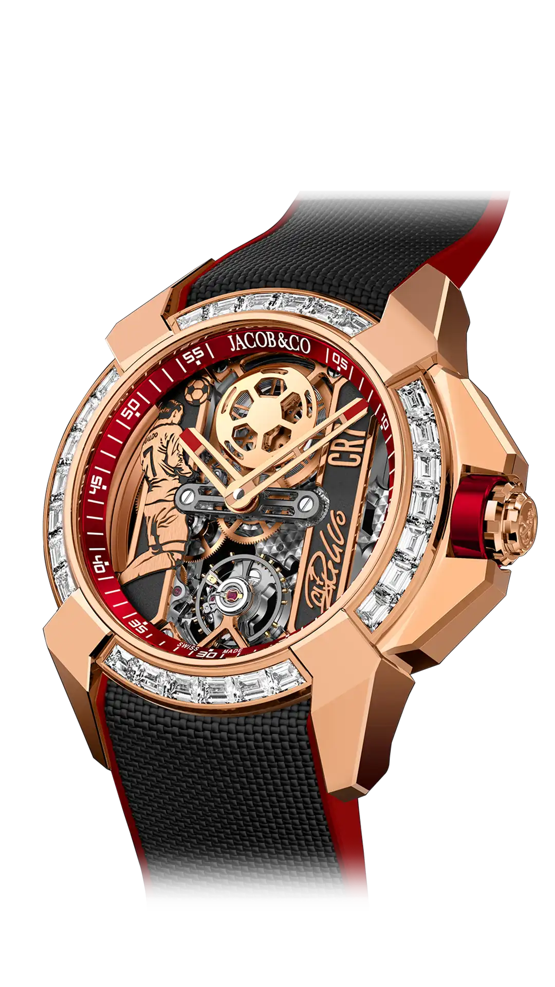 Epic X CR7 | Flight of CR7 - Rose Gold Baguette Jacob & Co.