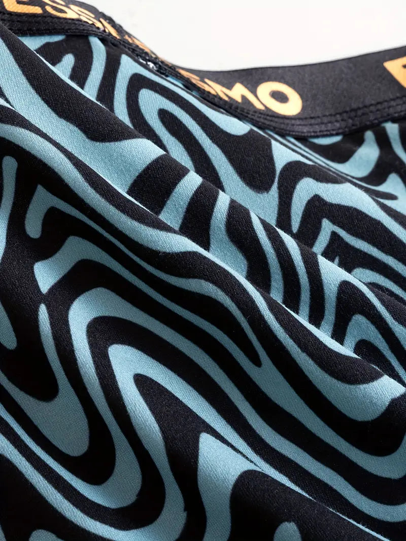 Geometric-Pattern 5-Pack Youth Boxer Briefs