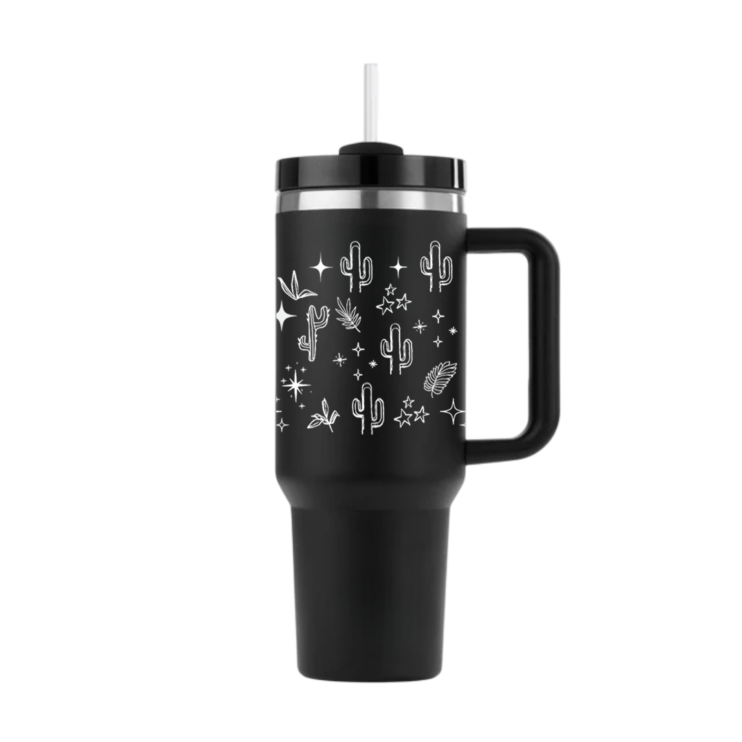 Minimal Boho Line Art Tumbler