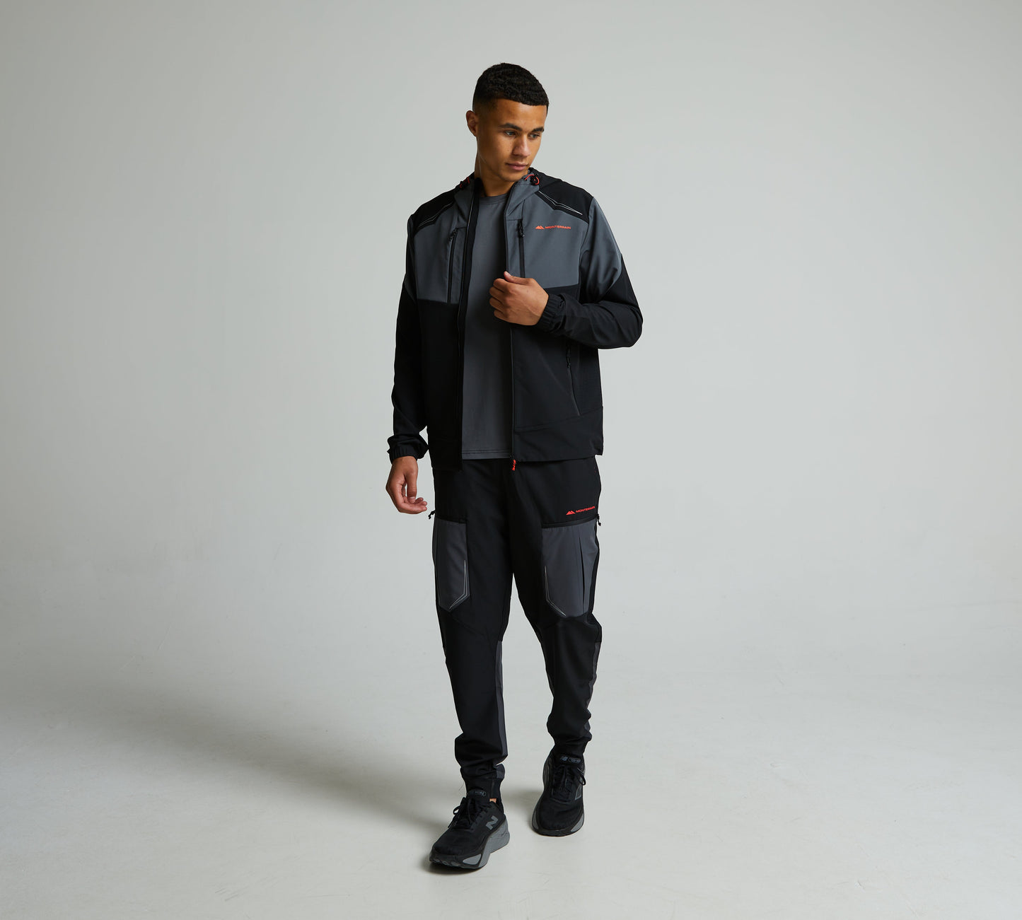 Monterrain Orbit Woven Black Tracksuit - Jacket / Pant