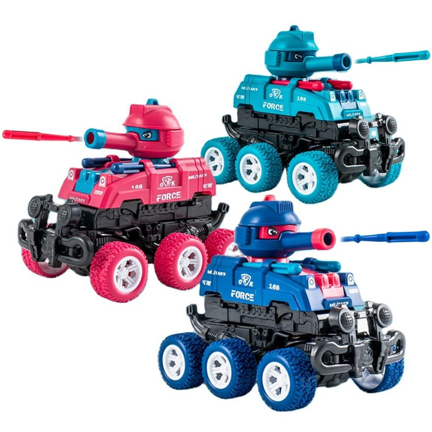 Pull-Back Transform Fighter Truck ( SET OF 3)