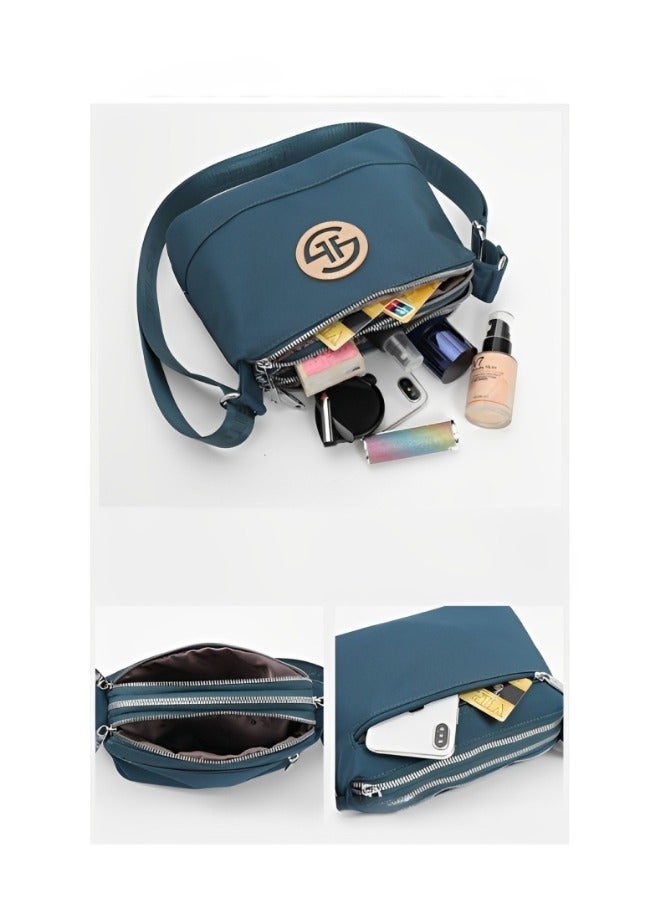 Vegan Leather Crossbody Bag with Adjustable Strap & Large Capacity & Simple Style Shoulder Purse for Ladies