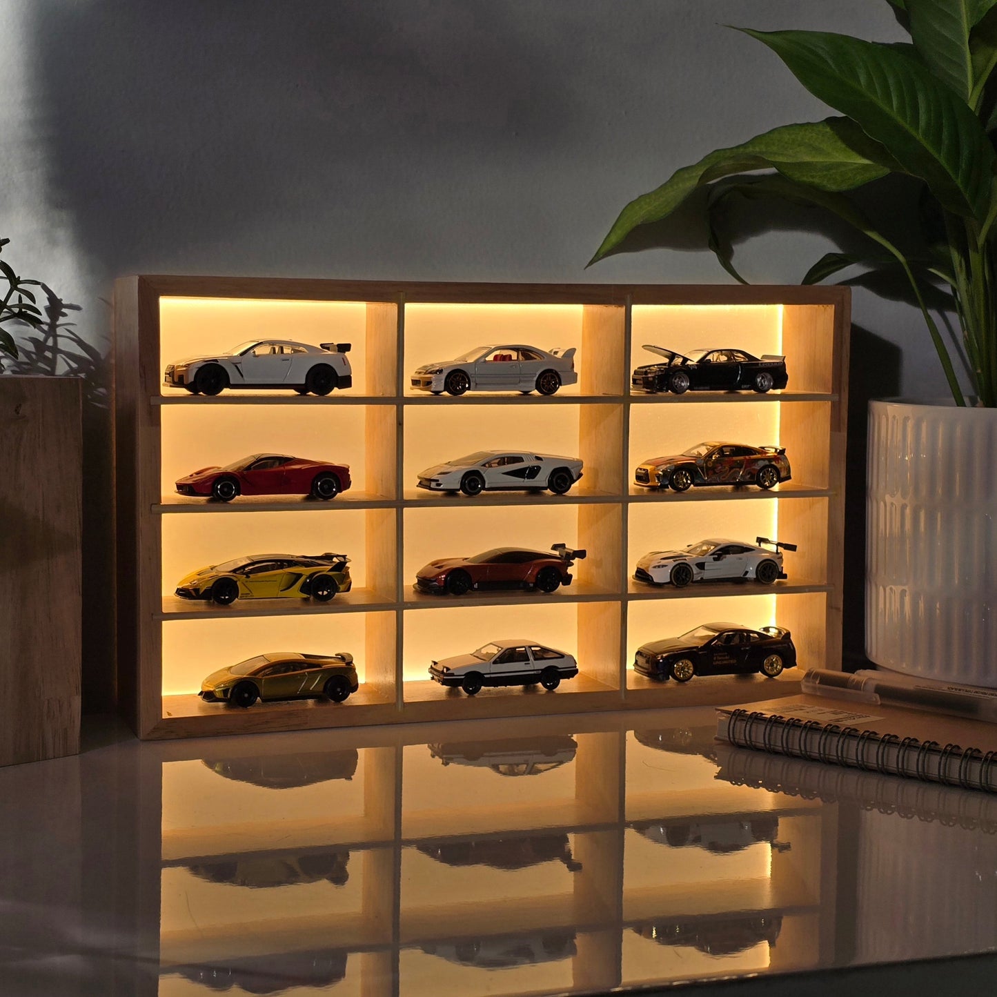 Exclusive Drop Wooden LED Hot Wheels Organizer Don't Miss Out
