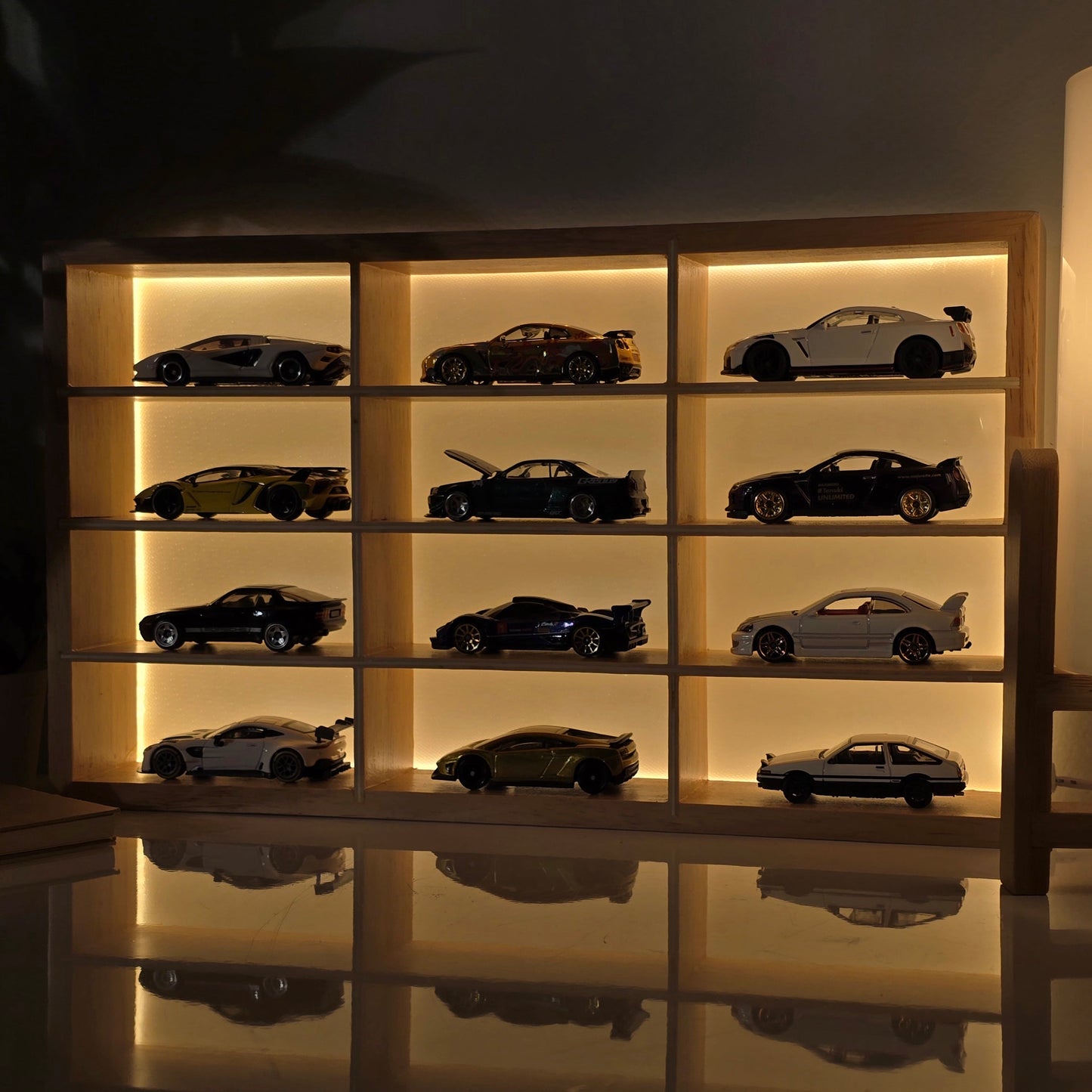 Exclusive Drop Wooden LED Hot Wheels Organizer Don't Miss Out