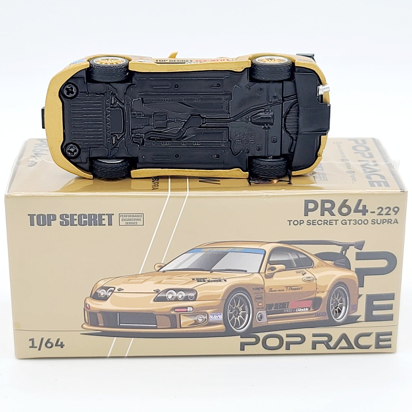 Pop Race Top Secret GT300 Supra - 1:64 scale