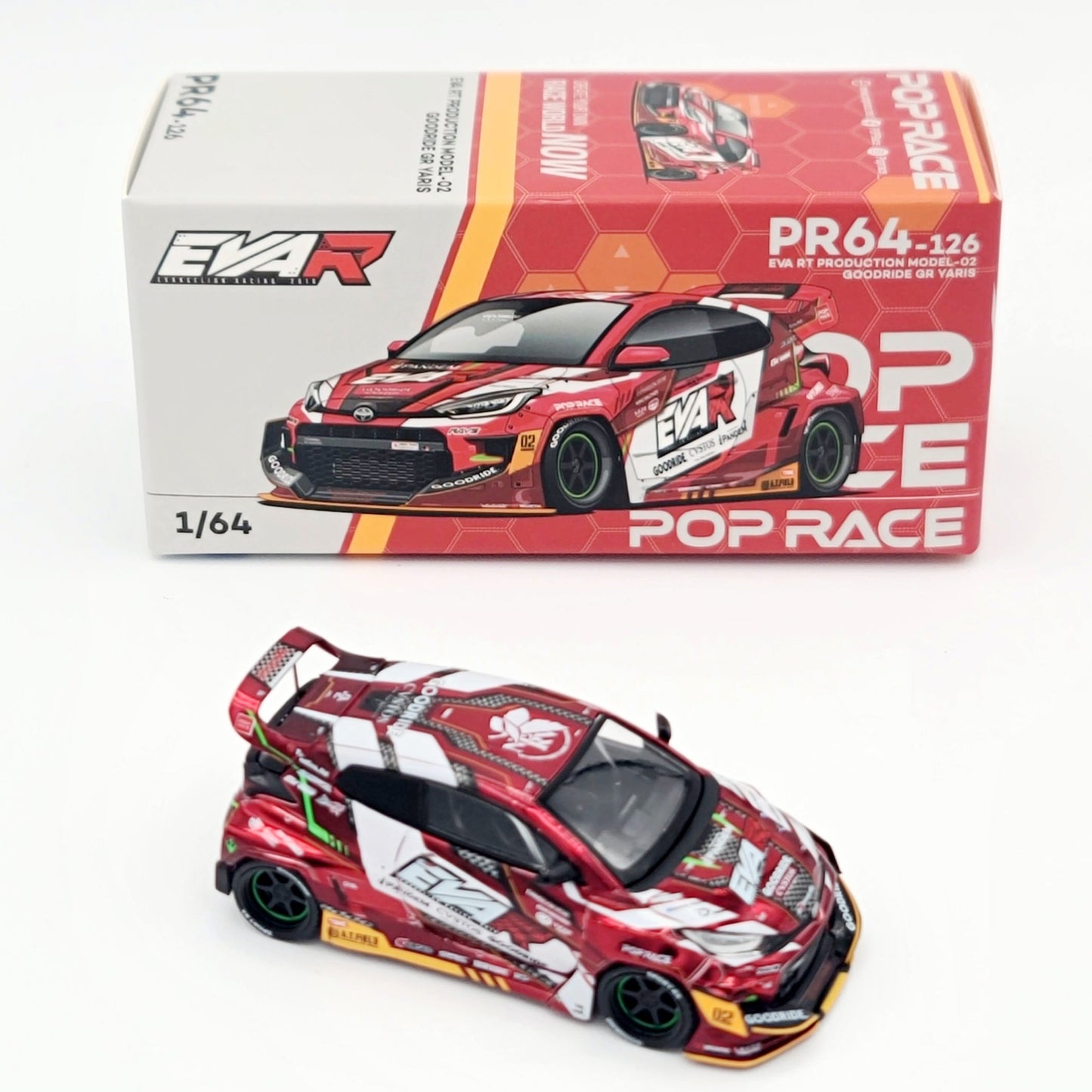 Pop Race Toyota Goodride GR Yaris EVA RT - 1:64