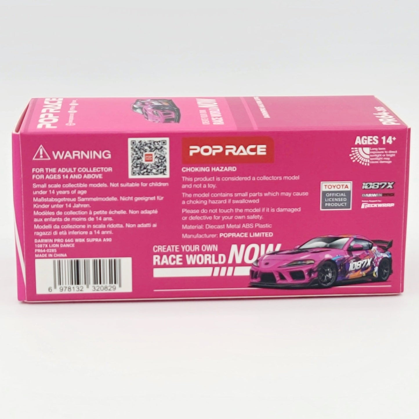 Pop Race Darwinpro 66G WBK Toyota Supra - 1:64