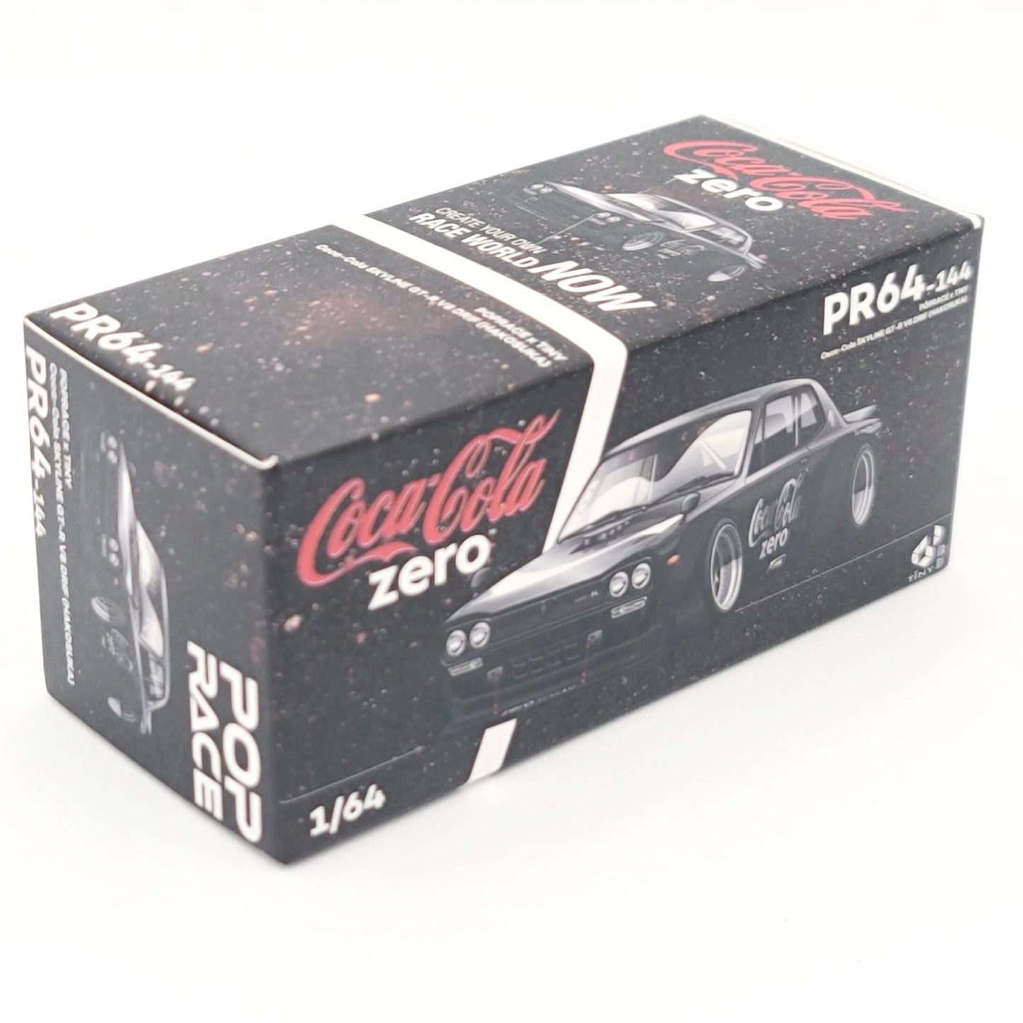Pop Race Nissan Skyline GT-R V8 Drift Hakosuka - 1:64, Coca-Cola Zero