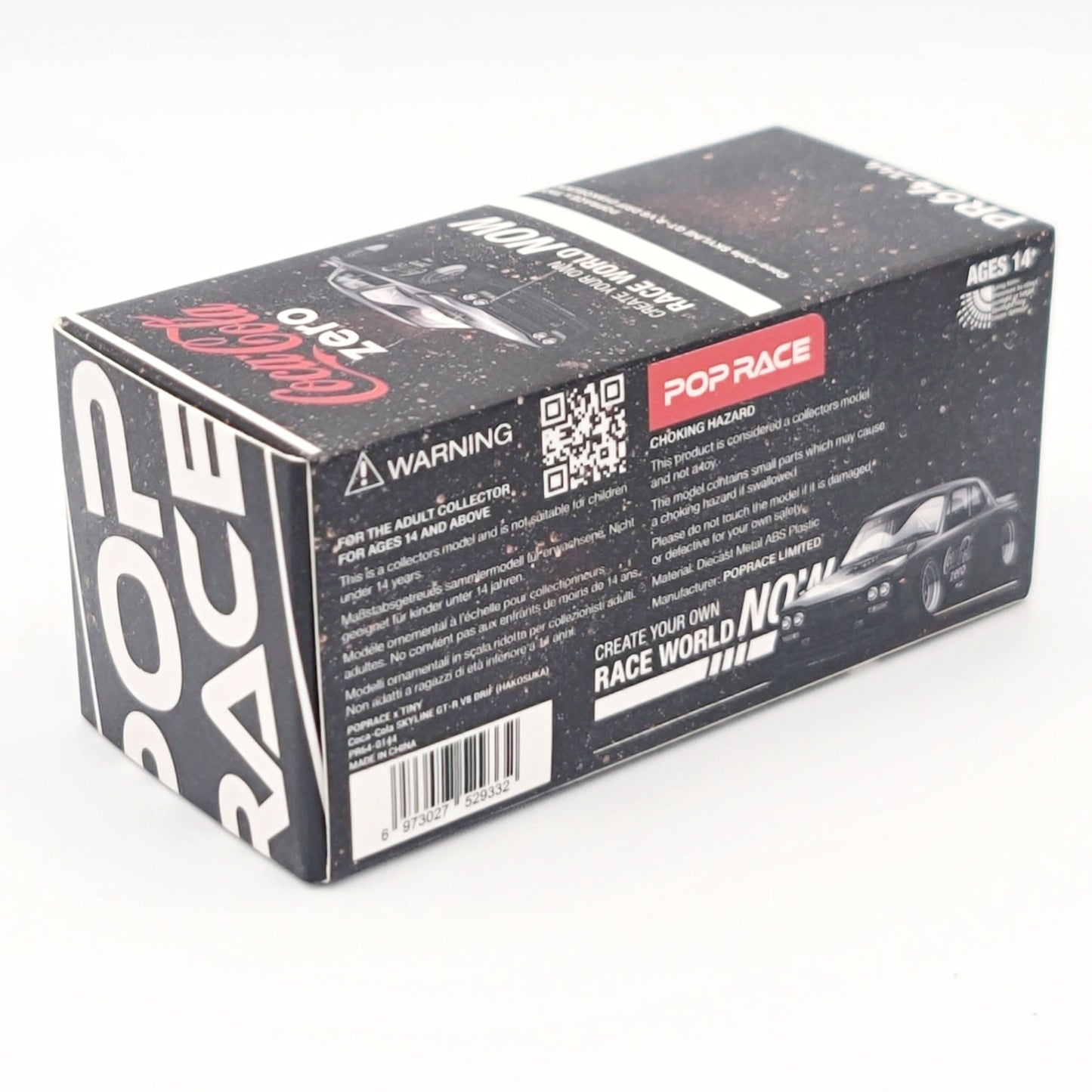 Pop Race Nissan Skyline GT-R V8 Drift Hakosuka - 1:64, Coca-Cola Zero
