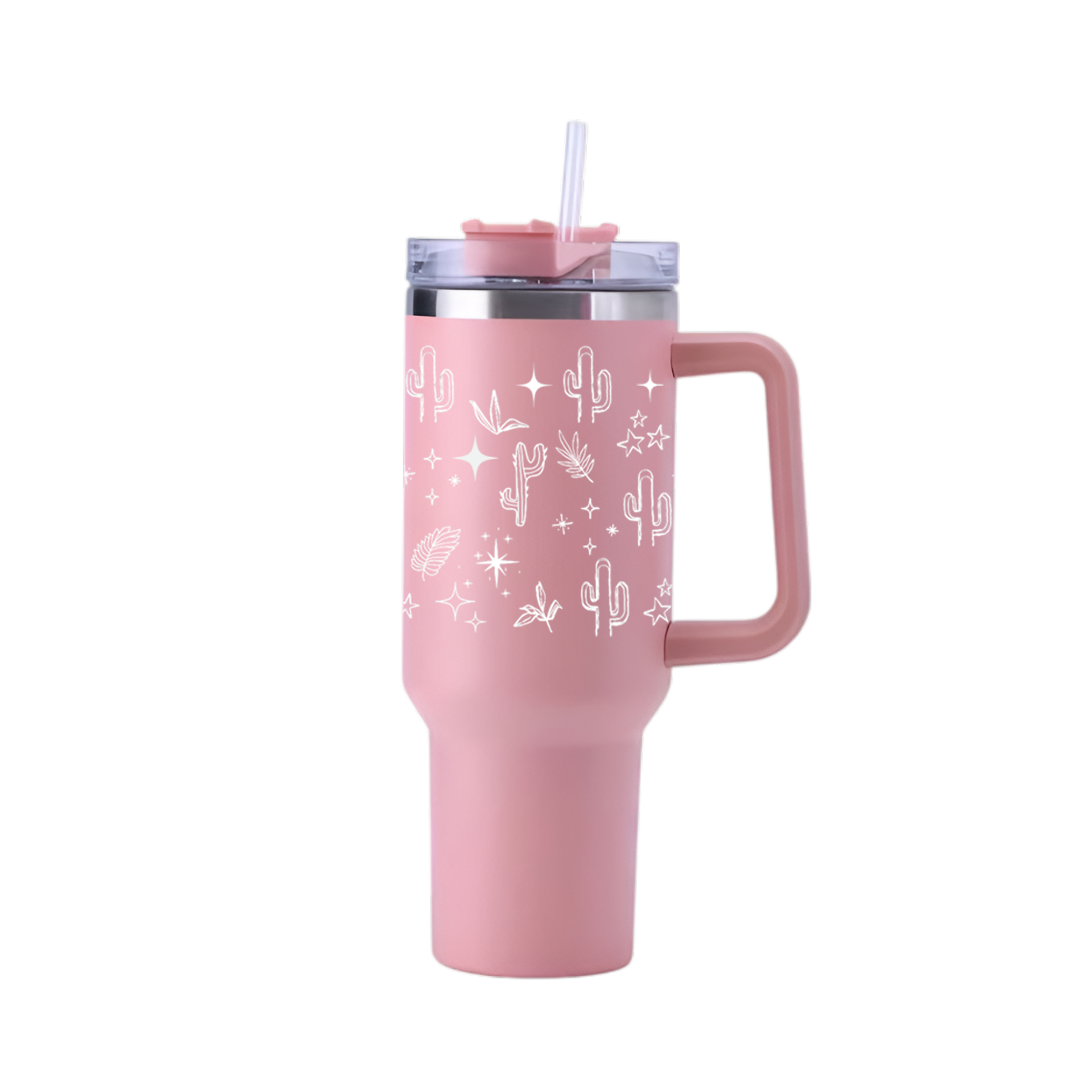 Minimal Boho Line Art Tumbler