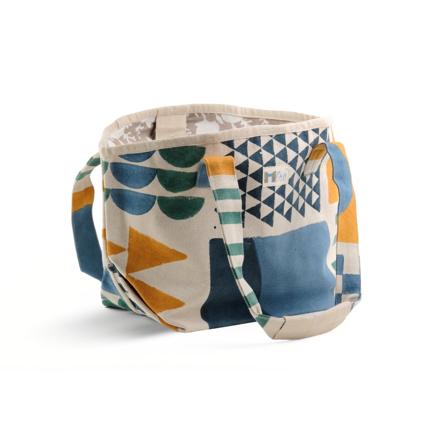 Beach Bag - Zentangle <br> (Yellow and Blue)