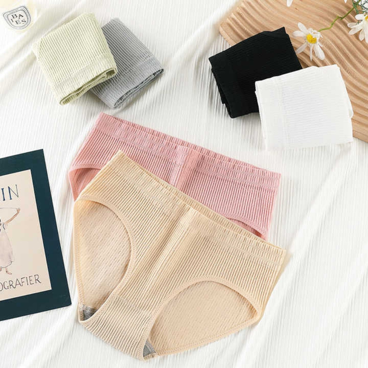 (Pack of 6) Women's Bra Panty Lingerie Set for Girl's Combo -by Zivina | L-35