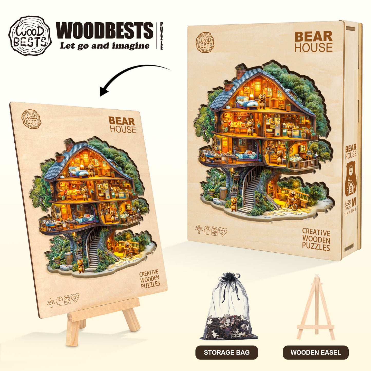 Bear House Wooden Jigsaw Puzzle