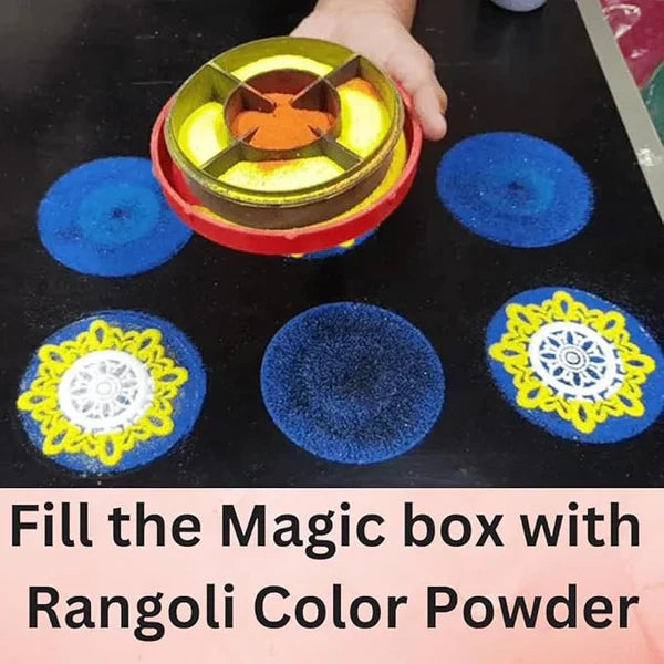 Rangoli Making Kit Includes Magic Tool (4 inch) Random Design