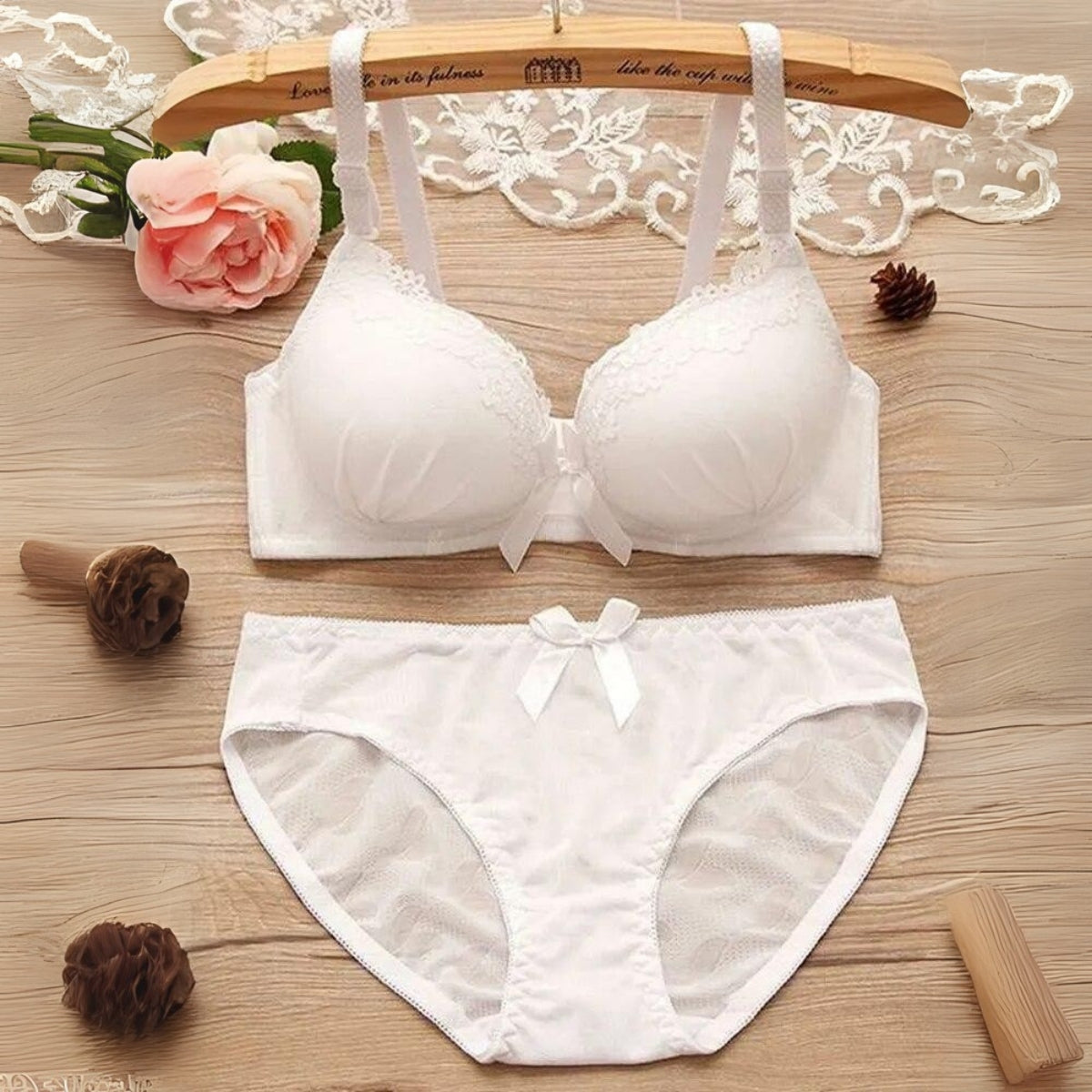 (Pack of 6) Women's Bra Panty Lingerie Set for Girl's Combo | L-01