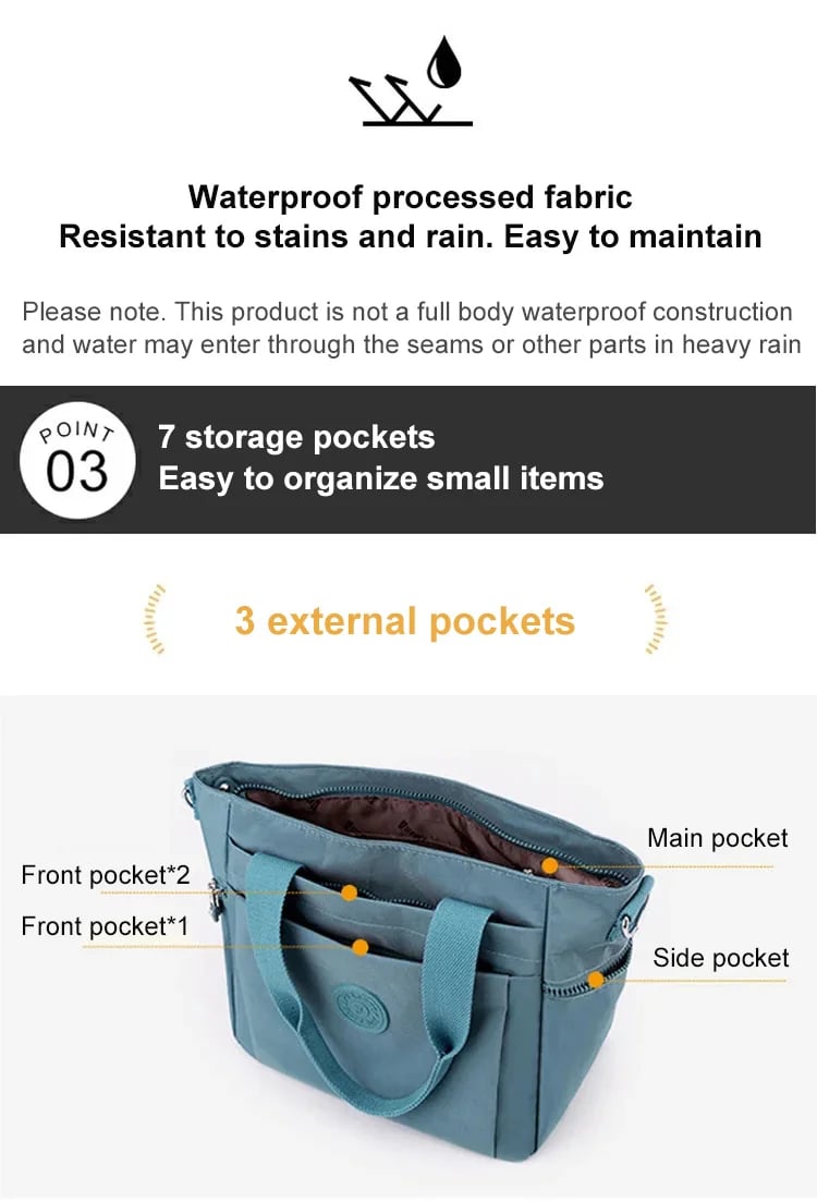Female multi-color large-capacity tote bag