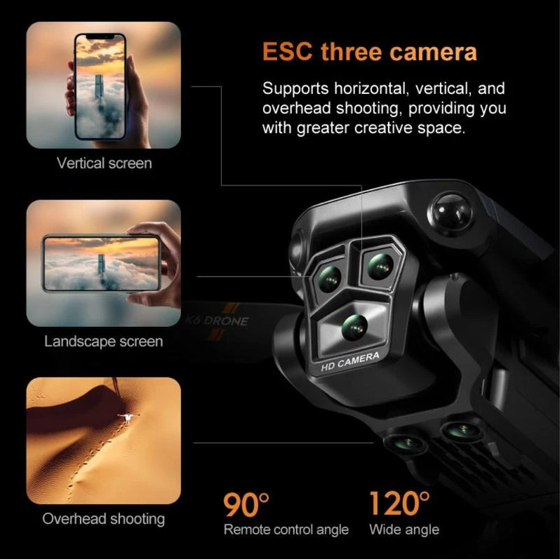 4K HD Camera Drone – Perfect for Travel, Photography & Gifting Foldable · Easy to Fly · Long Battery Life