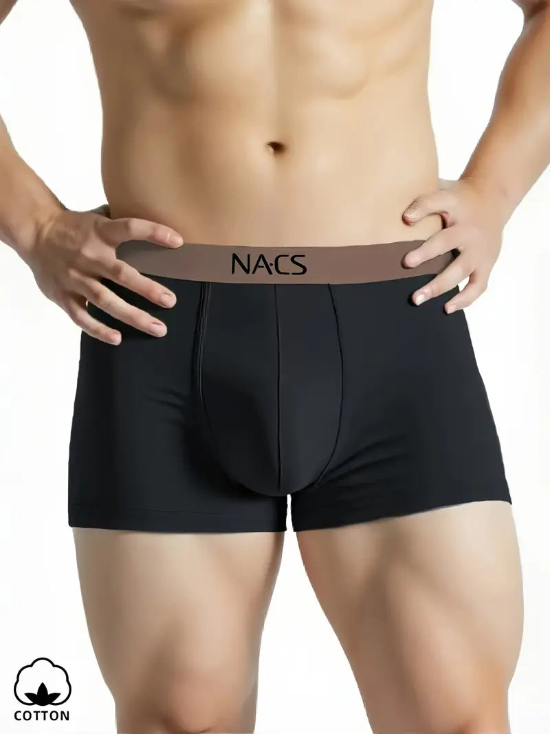 4‑Pack Men's Cotton Boxer Briefs – Breathable, Stylish & Durable