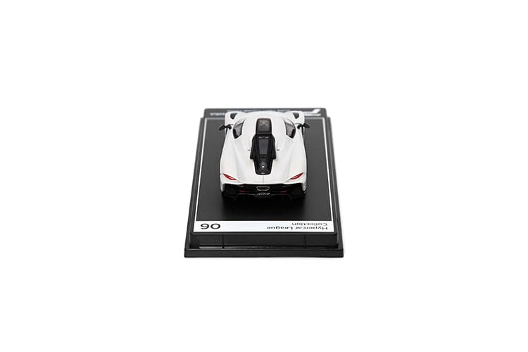 PosterCars 1:64 Koenigsegg Jesko Absolut 06 – Crystal White Acrylic Box | Hypercar League Collection Diecast Model