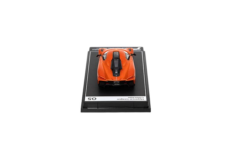 PosterCars 1:64 Koenigsegg Jesko Absolut 05 – Sweet Mandarin Acrylic Box | Hypercar League Collection Diecast Model
