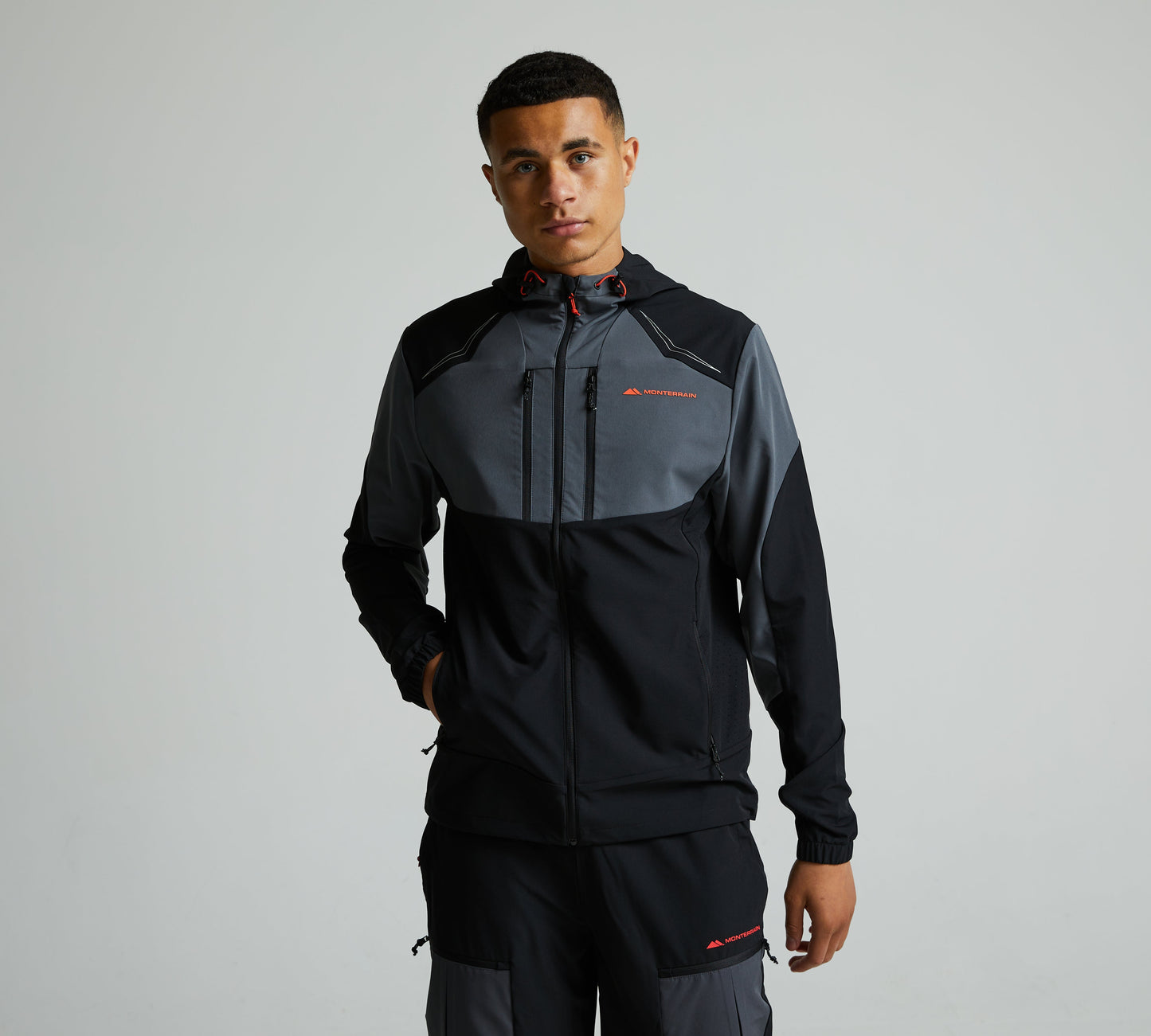 Monterrain Orbit Woven Black Tracksuit - Jacket / Pant
