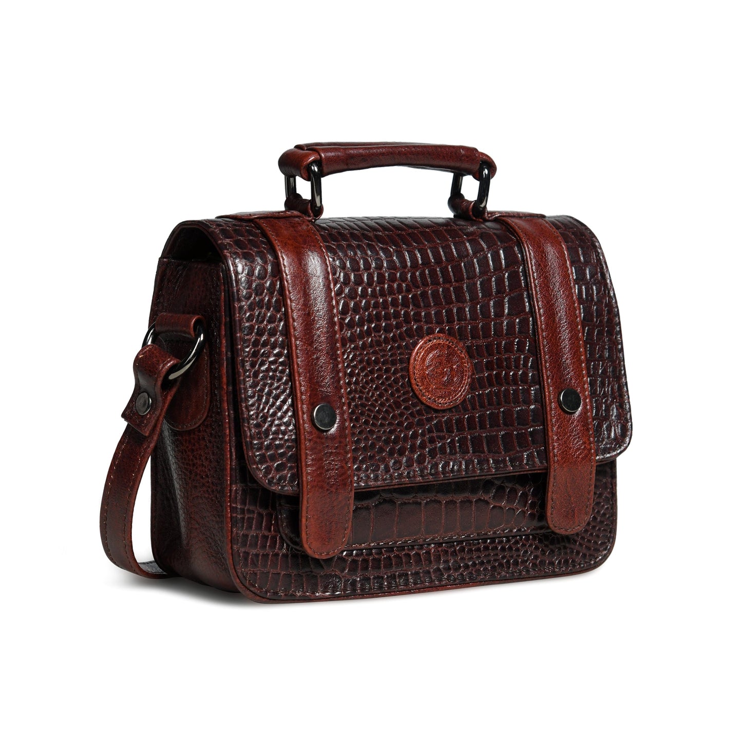 Urban Voyager Leather Belt Bag - Cherry Red Colour