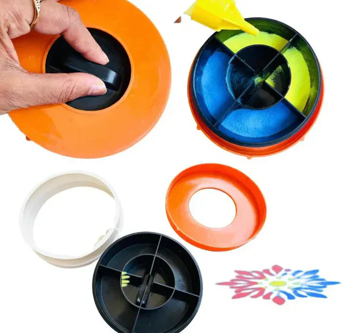 Rangoli Making Kit Includes Magic Tool (4 inch) Random Design