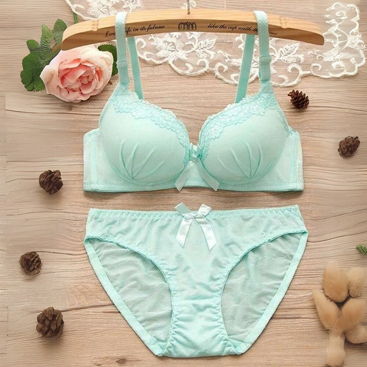 (Pack of 6) Women's Bra Panty Lingerie Set for Girl's Combo | L-01